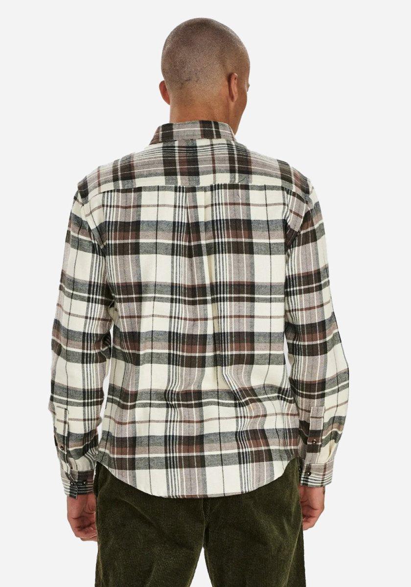 Aklouis Brushed Check Shirt Incense - Anerkjendt - Kul og Koks