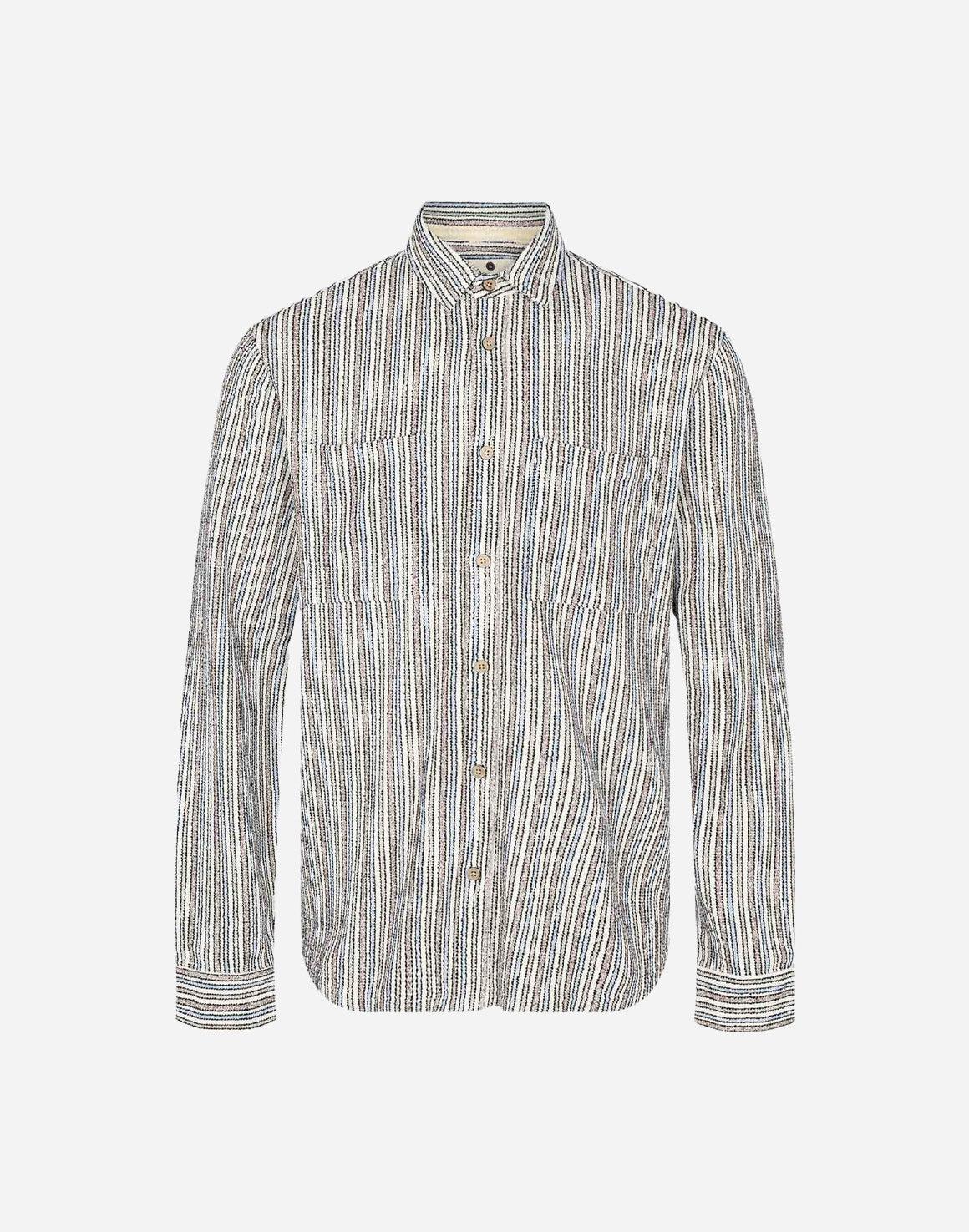 Aklouis Jacquard Shirt - Striped - Anerkjendt - Kul og Koks