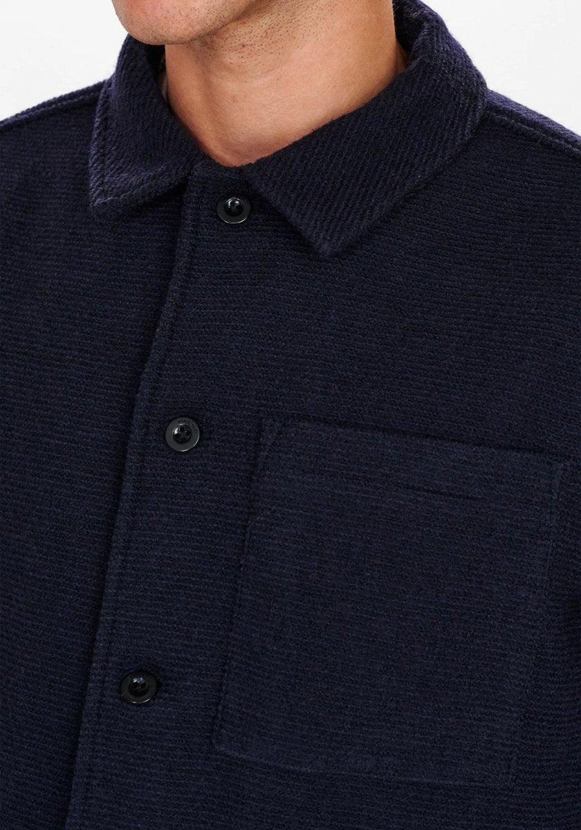 Akoscar Fleece Jakke - Navy - Anerkjendt - Kul og Koks