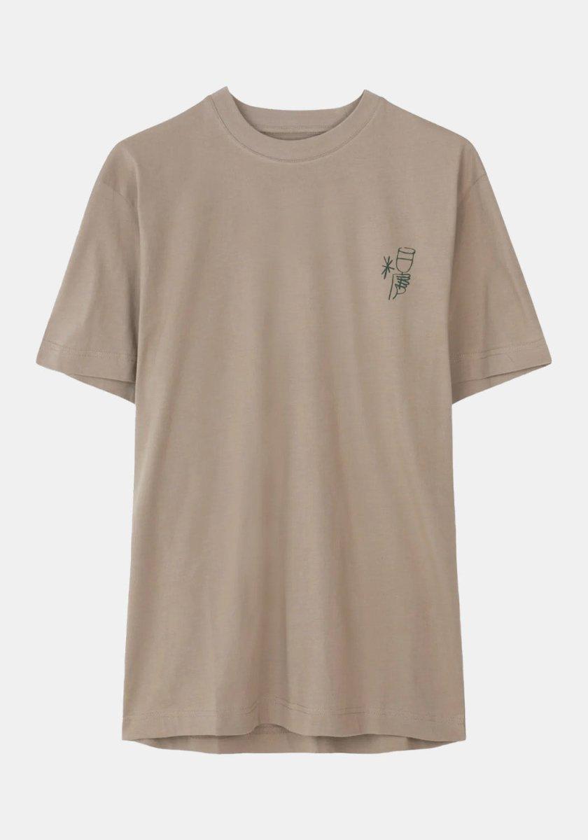 BEAT REFILL T-SHIRT TAUPE - Libertine-Libertine - Kul og Koks