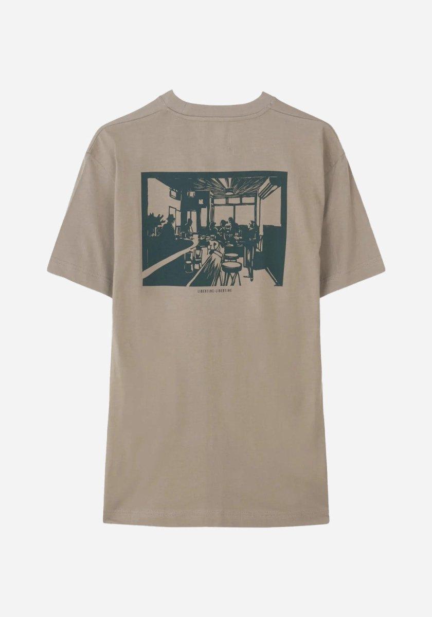 Beat Service Taupe T-Shirt - Brown - Libertine-Libertine - Kul og Koks