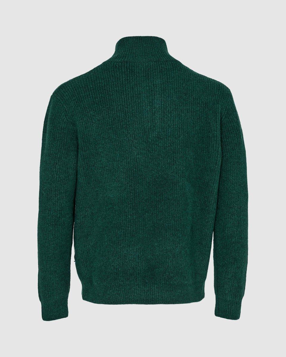 Blain Knit Half Zip - Green - Minimum - Kul og Koks