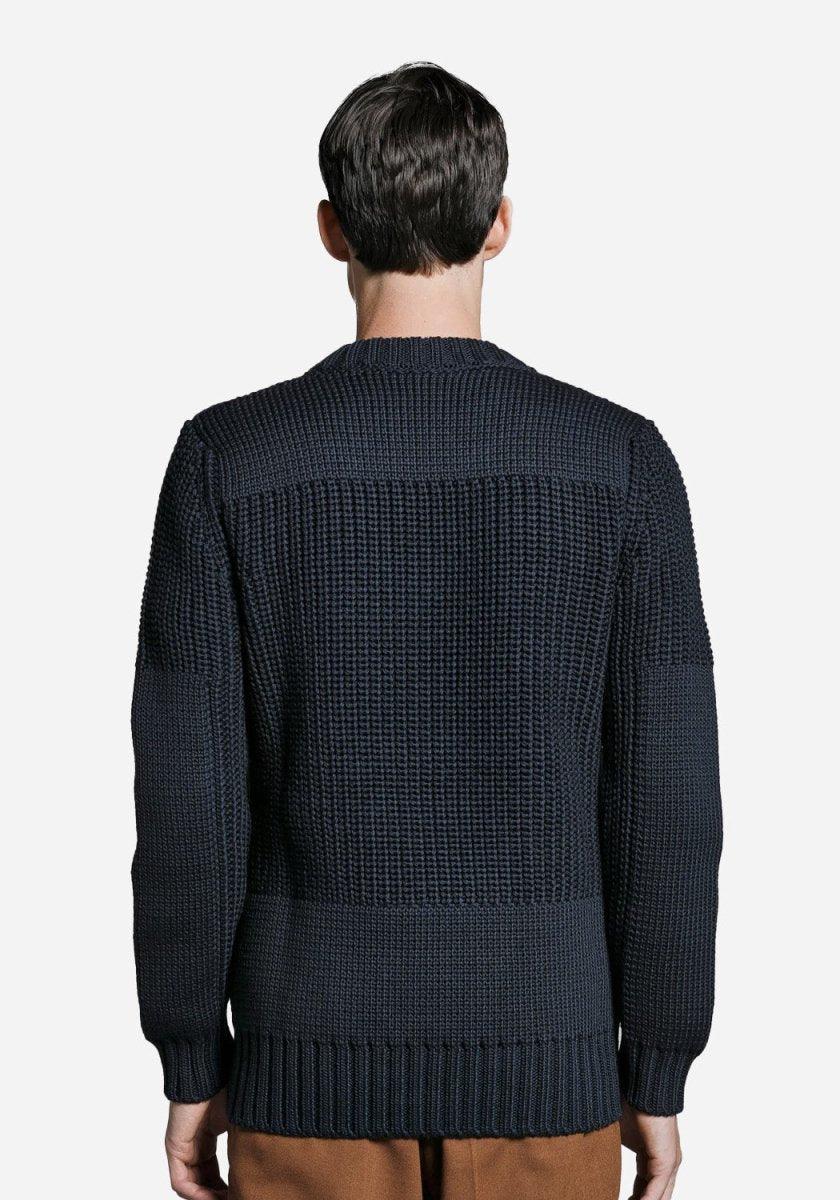 Bunker Knit Crewneck - Dark Blue - SNS - Kul og Koks