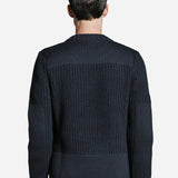Bunker Knit Crewneck - Dark Blue - SNS - Kul og Koks
