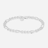 Chunky Figaro Bracelet - Silver - IX STUDIOS - Kul og Koks