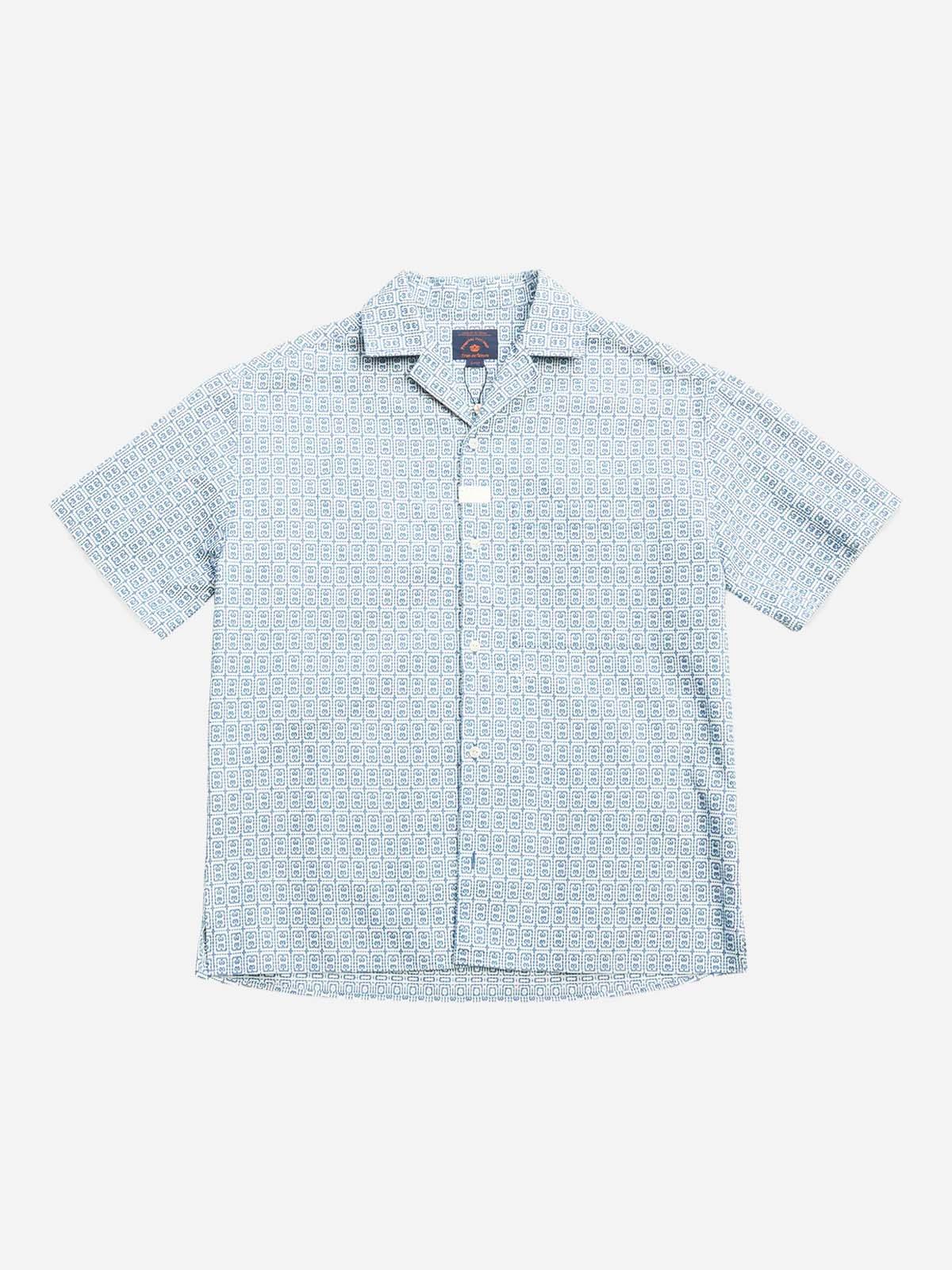 Colonnello Delos Shirt - Navy - Blue de Genes - Kul og Koks