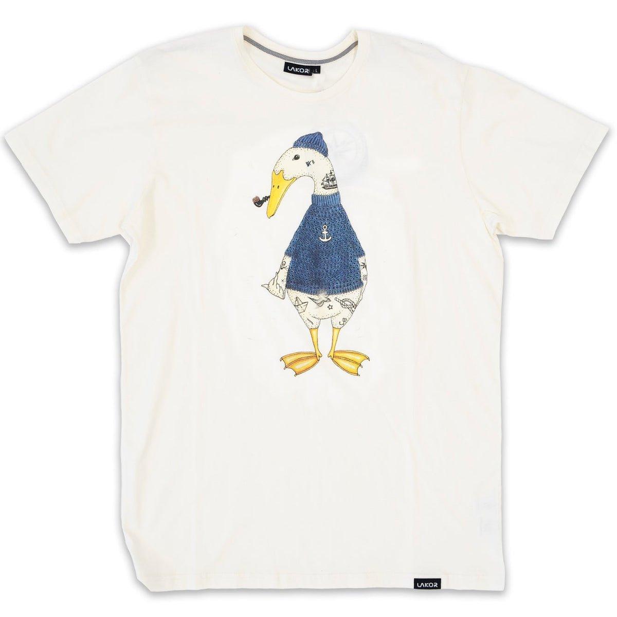 Duck Off Tee · Hvid - Lakor - Kul og Koks