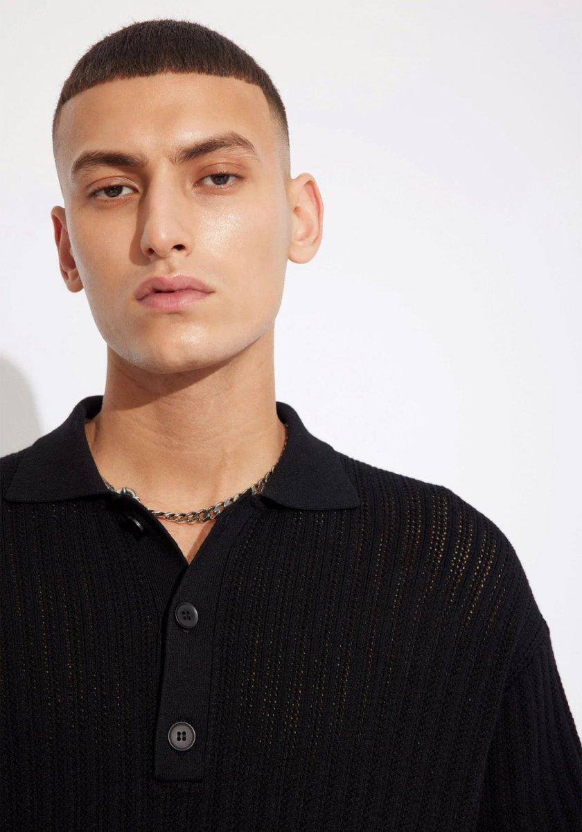 Eddie Pointelle Knit Black - Won Hundred - Kul og Koks