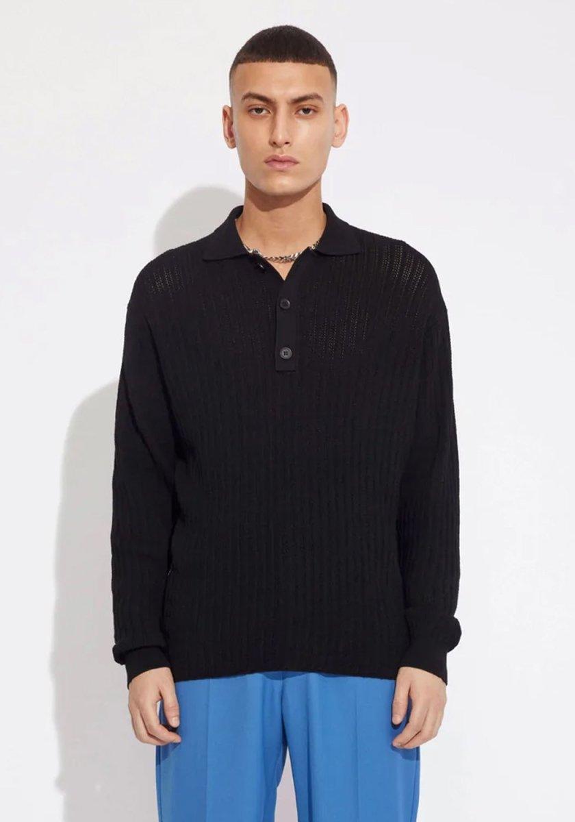 Eddie Pointelle Knit Black - Won Hundred - Kul og Koks