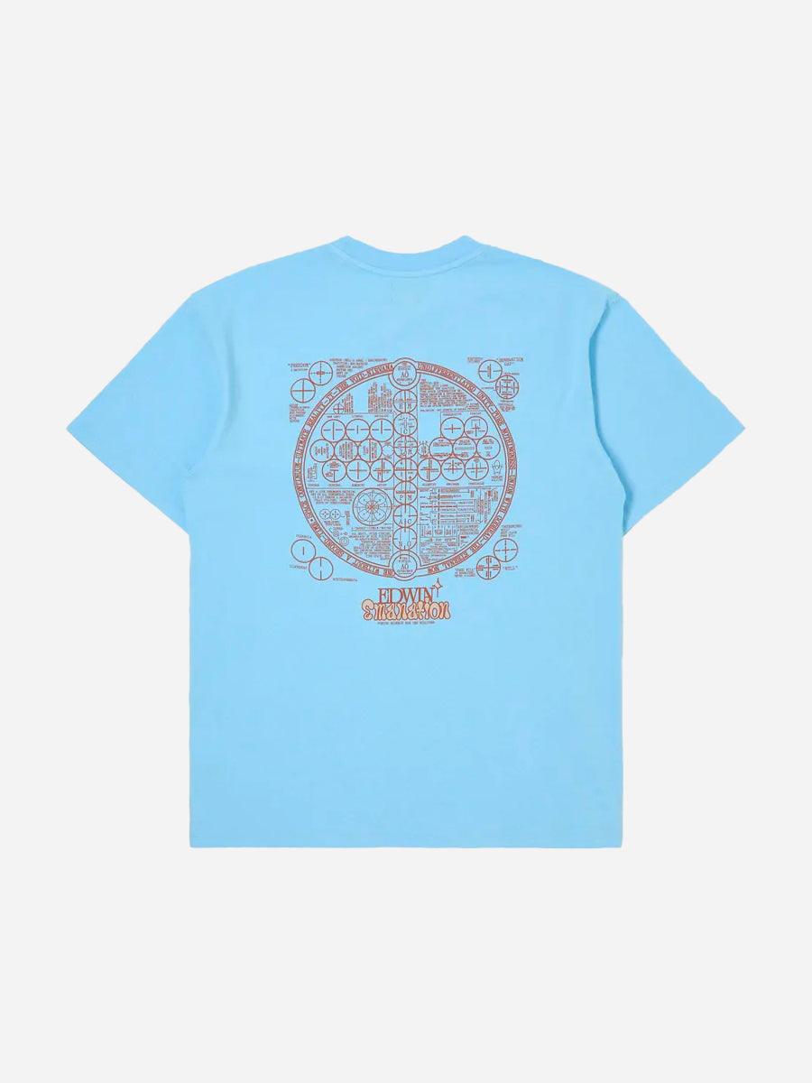 Emanation TS T-shirt - Sky Blue - EDWIN - Kul og Koks