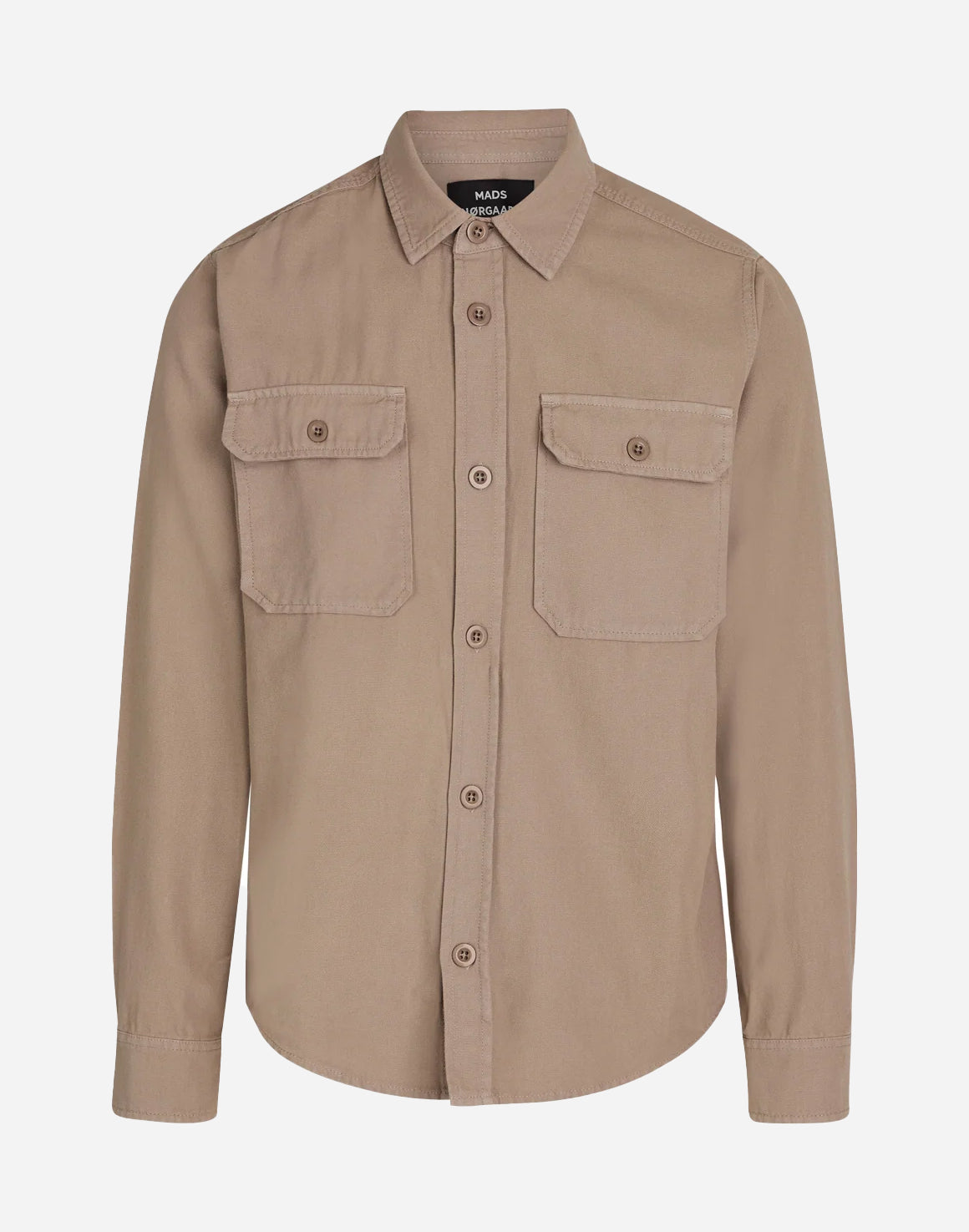 Canvas Skyler Shirt - Khaki - Mads Nørgaard - Kul og Koks