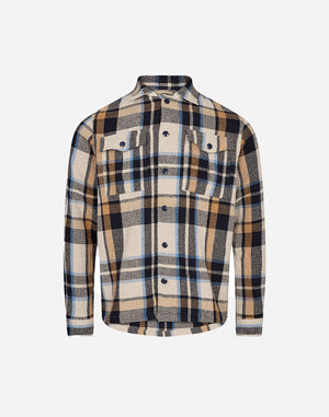 Nolan Check Overshirt - Brown Check