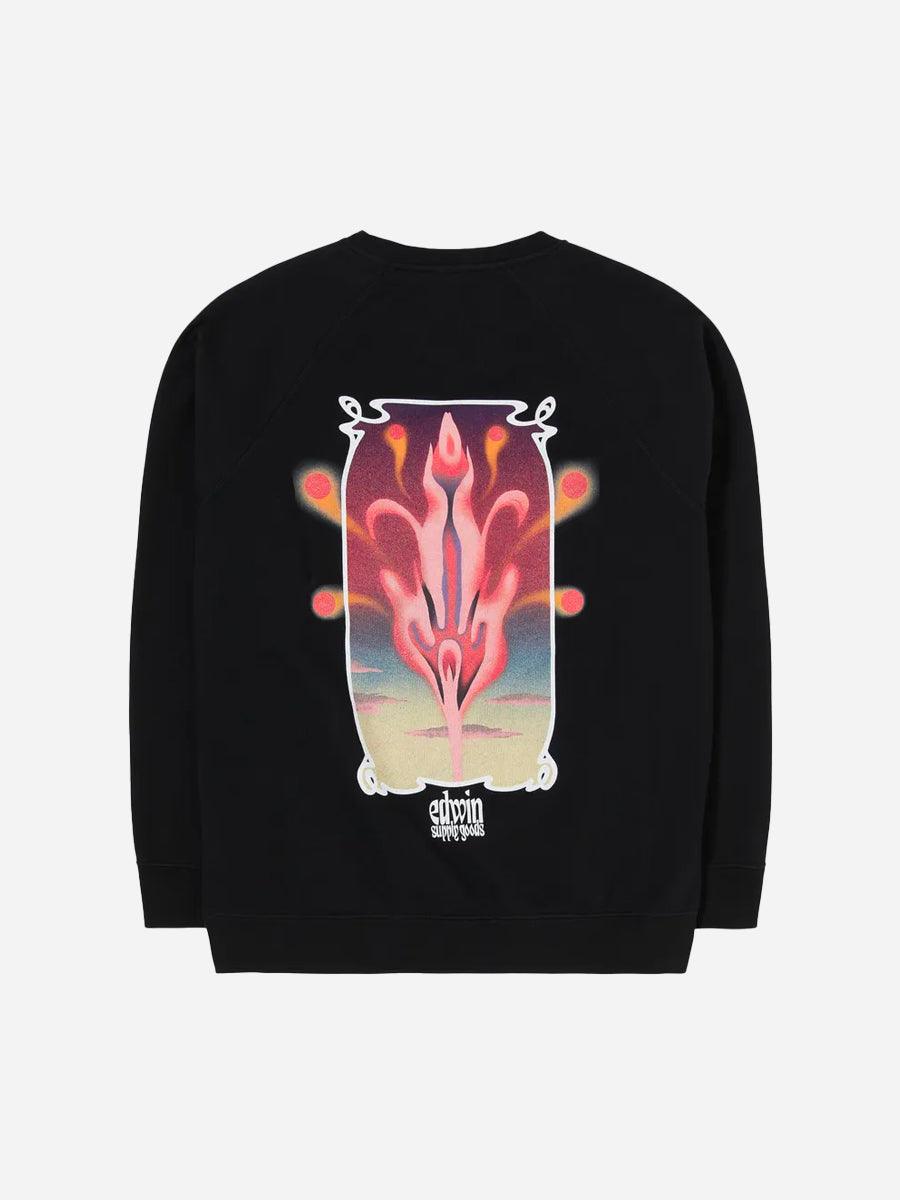 Hana No Shit Sweatshirt - Black - EDWIN - Kul og Koks
