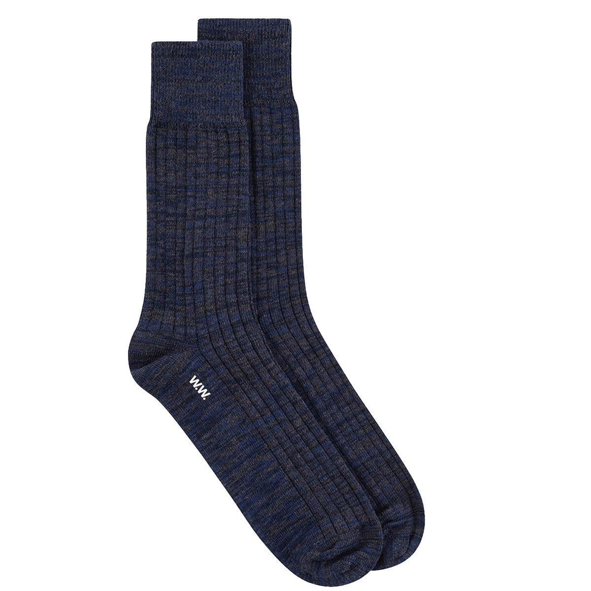 Jerry Twist socks · Navy - WOOD WOOD - Kul og Koks
