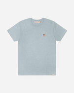 1316 T-shirt - Lightblue Melange - Revolution - Kul og Koks