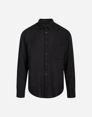 Linen Sune Shirt - Black
