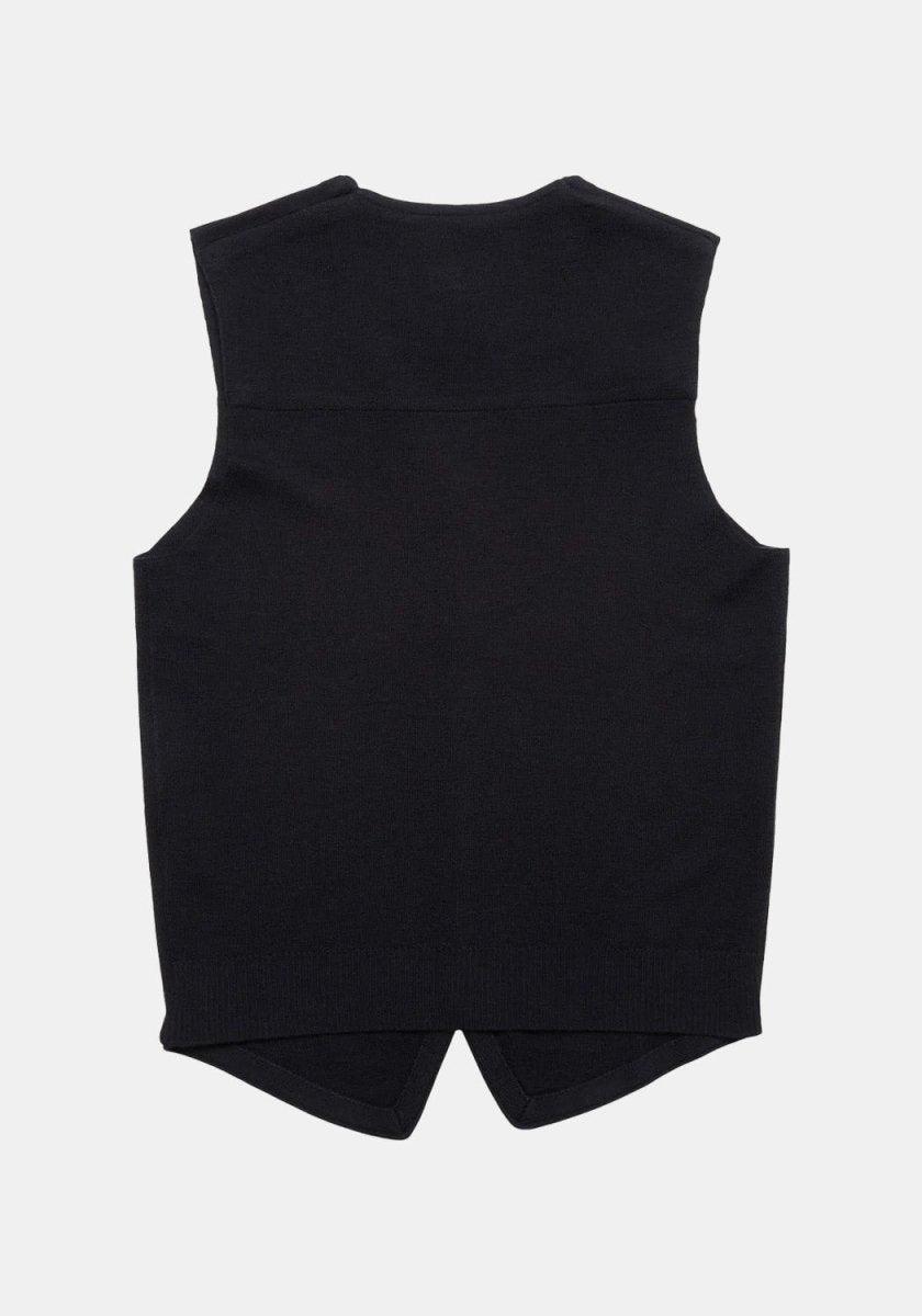 Nonni Merino Strik Vest Navy - Blue de Genes - Kul og Koks