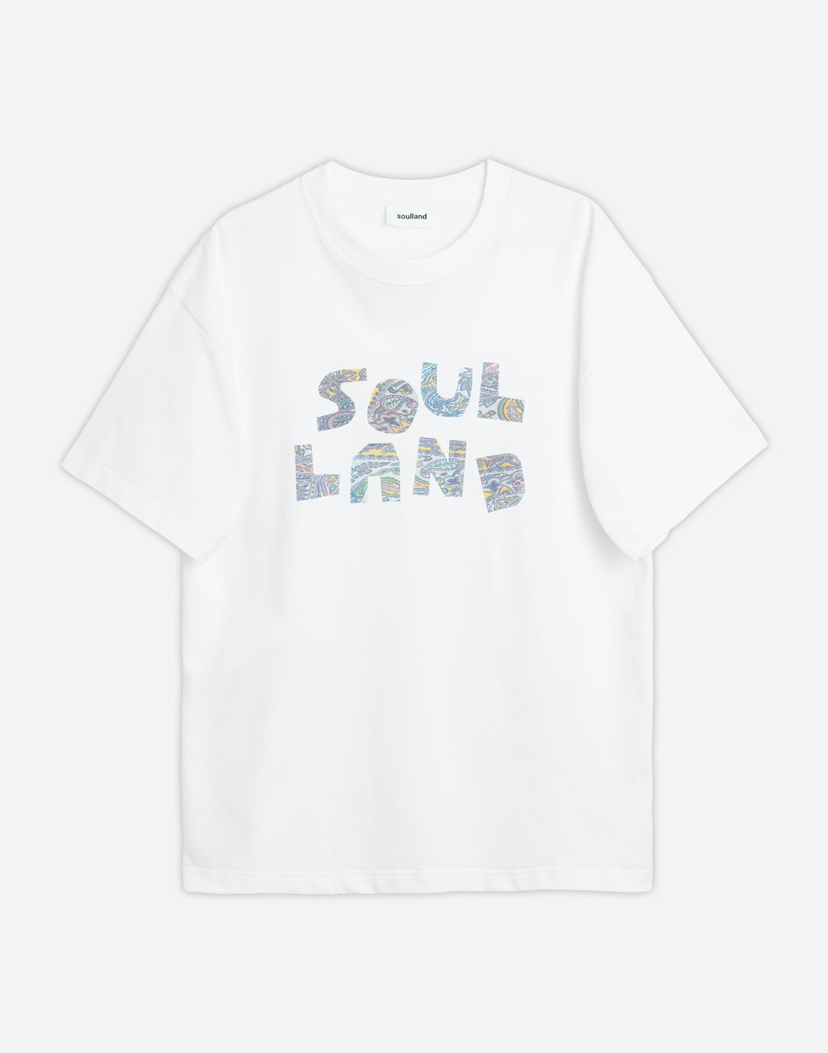 Paisley Logo T-shirt - Hvid - soulland - Kul og Koks