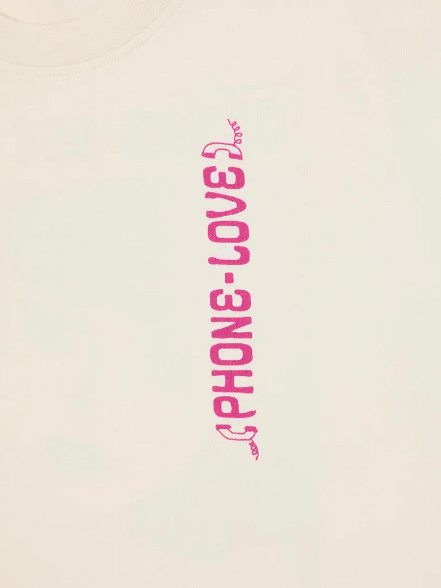 Phone Love TS T-shirt - Whisper White - EDWIN - Kul og Koks