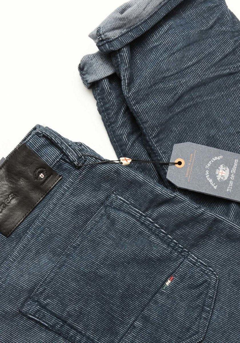 Vinci cord 3465 navy jeans - Blue de Genes - Kul og Koks