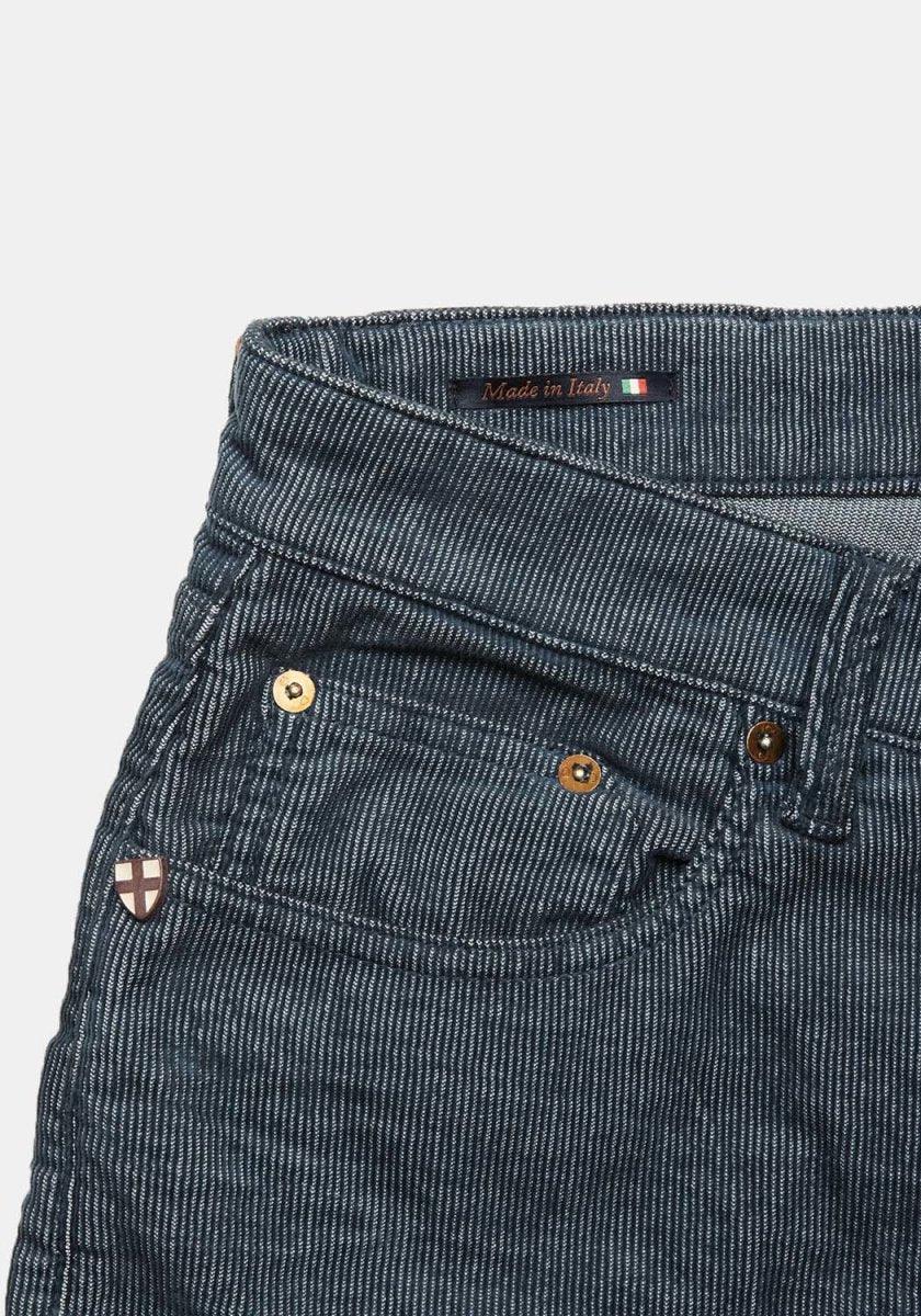 Vinci cord 3465 navy jeans - Blue de Genes - Kul og Koks