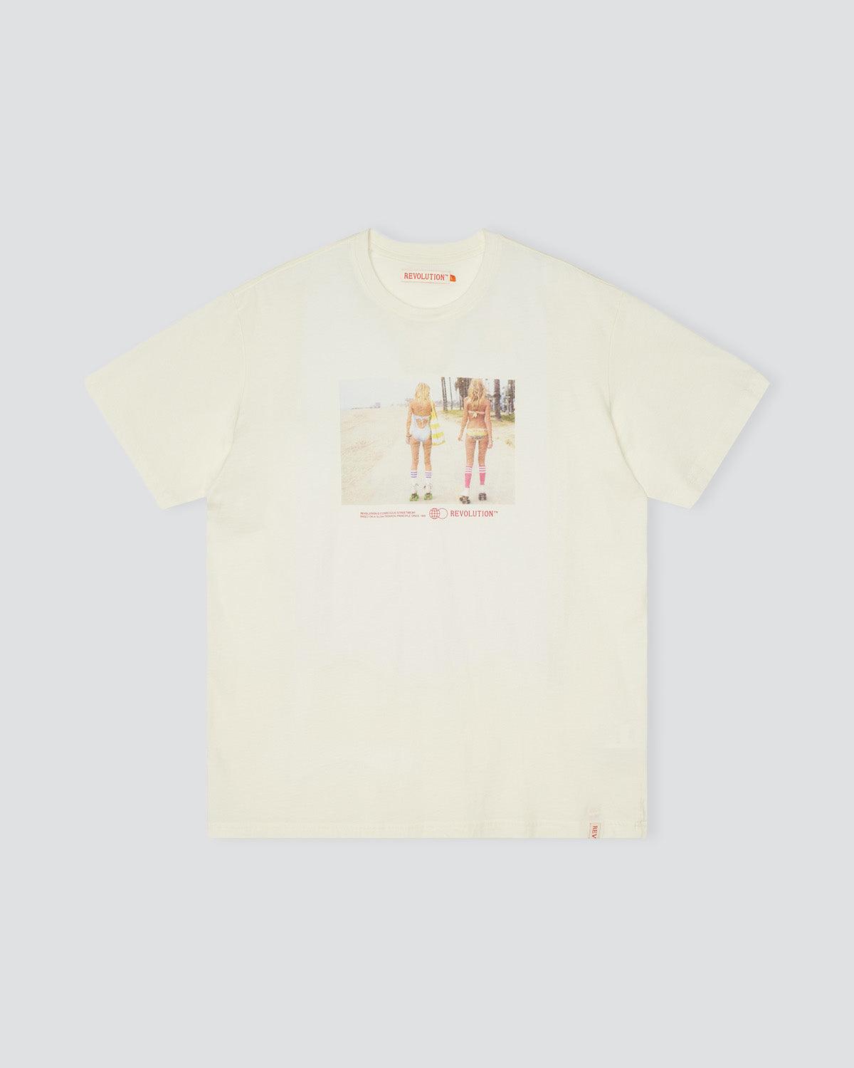 1371 Rol T-shirt - Off white - Revolution - Kul og Koks