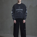Graphic Printed Crewneck - Grå