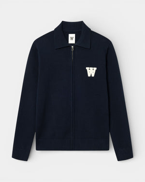 Tay Zip Cardigan - Salute Navy