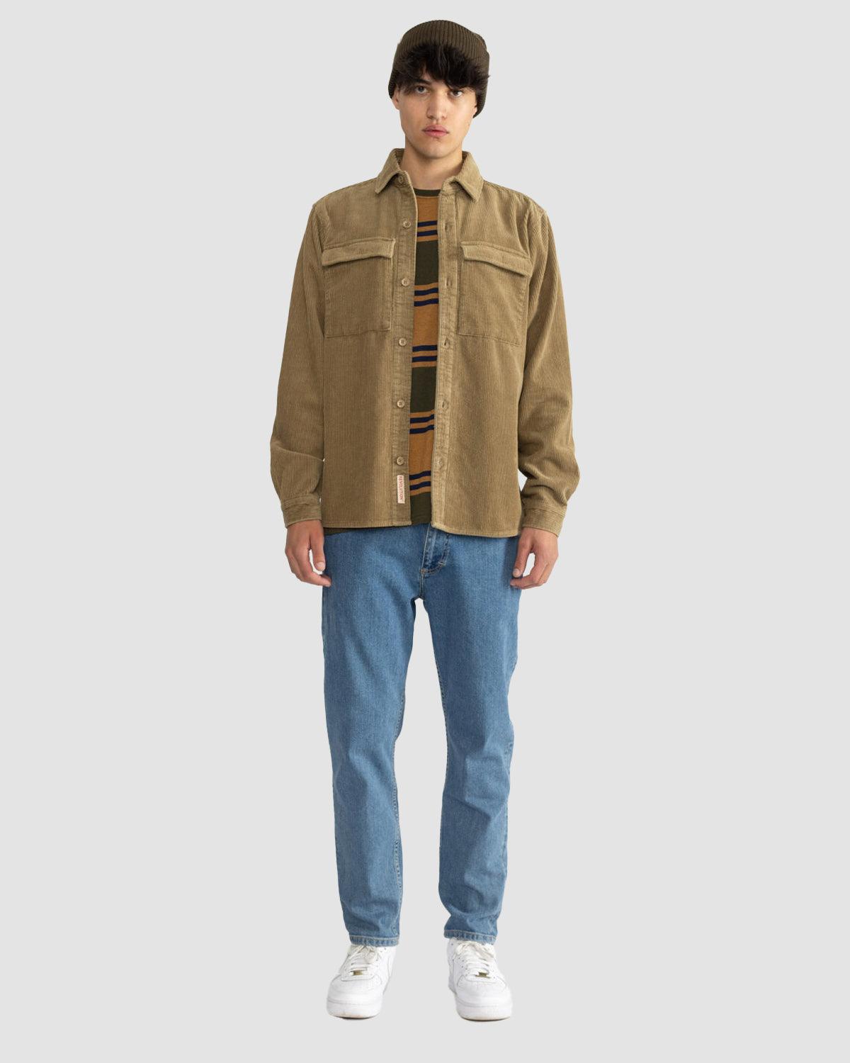3776 Utility Overshirt - Dark Sand - Revolution - Kul og Koks