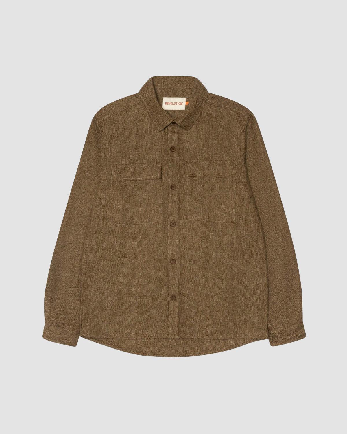 3953 Utility Overshirt - Light Brown - Revolution - Kul og Koks