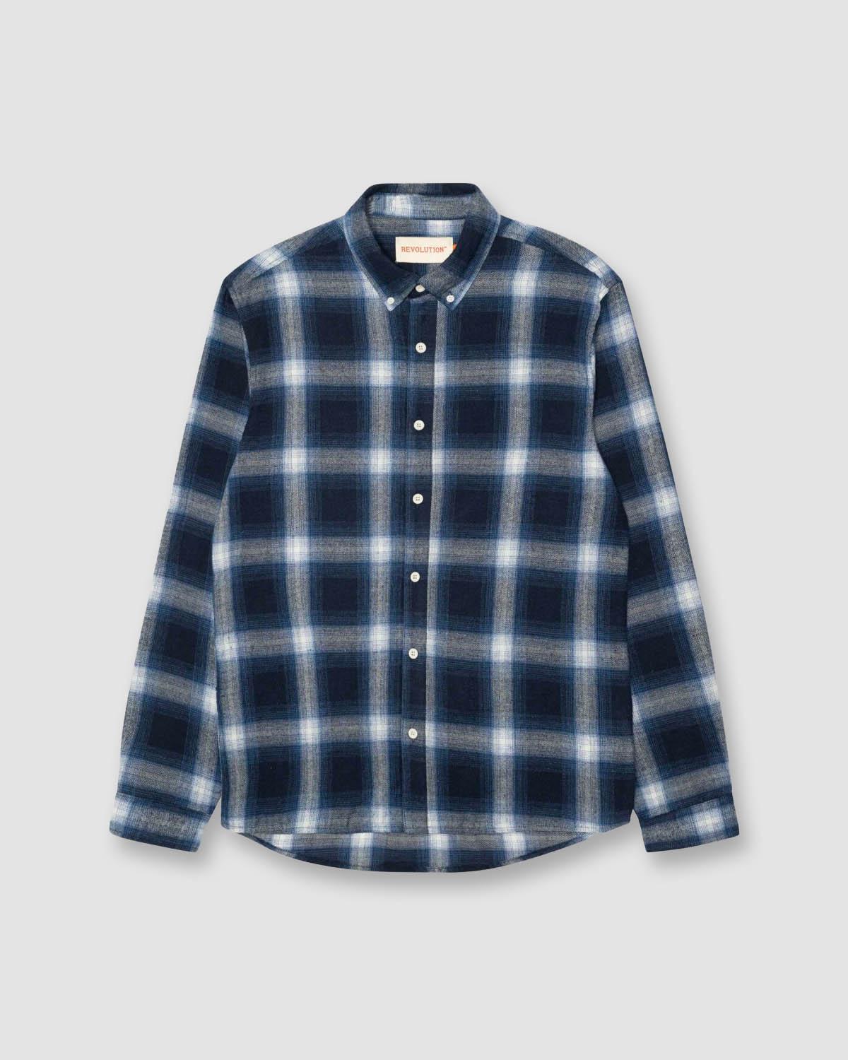 3967 Button-Down Shirt - Navy - Revolution - Kul og Koks