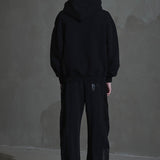 Oversized Logo Hoodie - Sort
