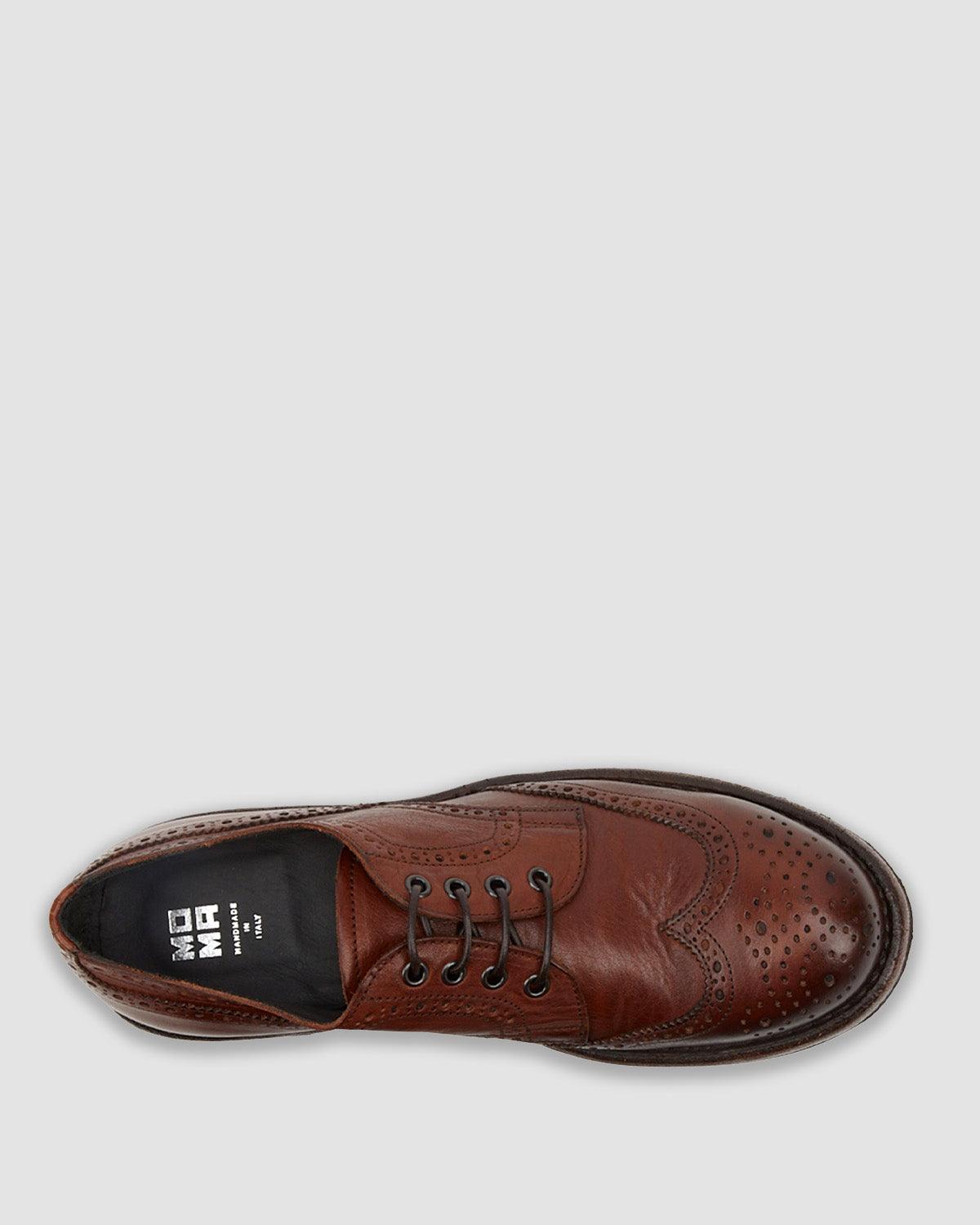 51306A-CU Brogue Shoes - Brown - Moma - Kul og Koks