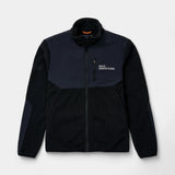 Blocked Zip Fleece Jacket - Black