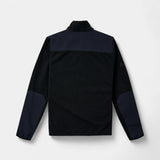 Blocked Zip Fleece Jacket - Black