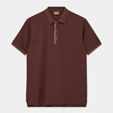 Harvey SS Polo - Bitter Chocolate