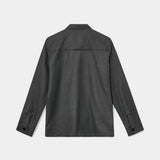 Nole Serge Overshirt - Grey Melange