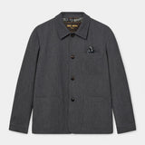 Conor Twill Jacket - Grey Melange