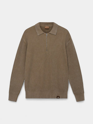 Royce Zip Polo - Ermine