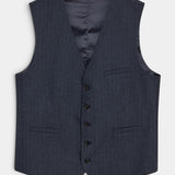 Henry Soft Waistcoat - Navy Pin