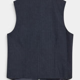 Henry Soft Waistcoat - Navy Pin