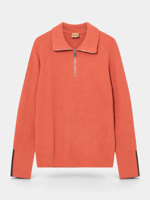 Porter Quarter Knit - Orange