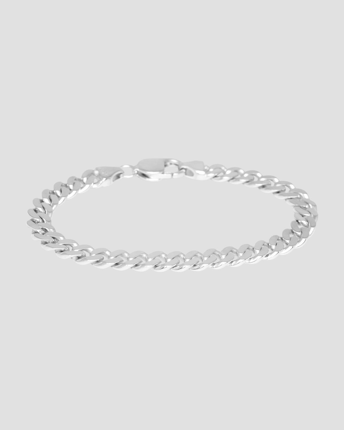 Chunky Curb Bracelet - Silver