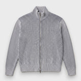 Full Zip Knit - Striped
