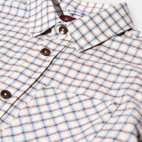 David Spring Shirt - Ecru Check
