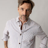 David Spring Shirt - Ecru Check