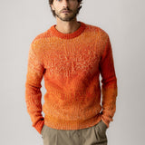 Mauro Faded Crew Neck Knit -  Orange Rust