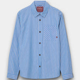 David Spring Shirt - Light Blue Stripe