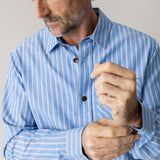 David Spring Shirt - Light Blue Stripe