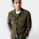 Austin Knit Overshirt - Grape Leaf